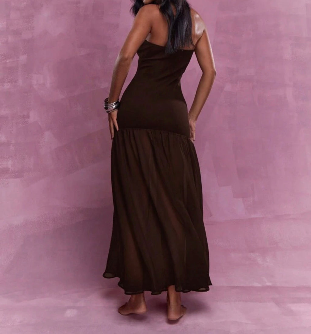 Adela dress chocolate