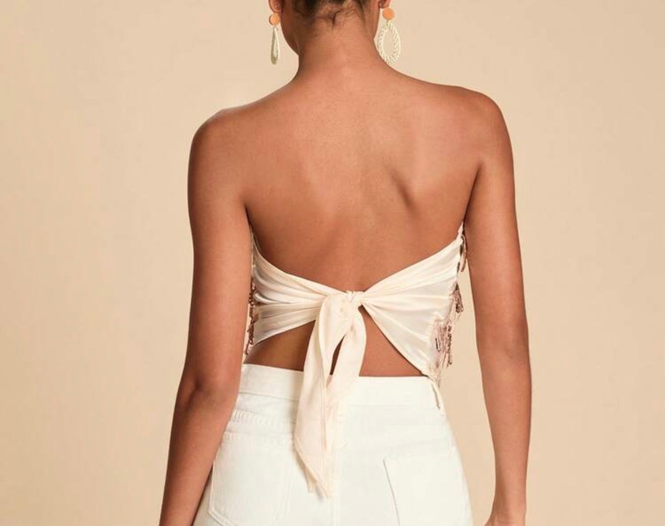 Strapless bordado