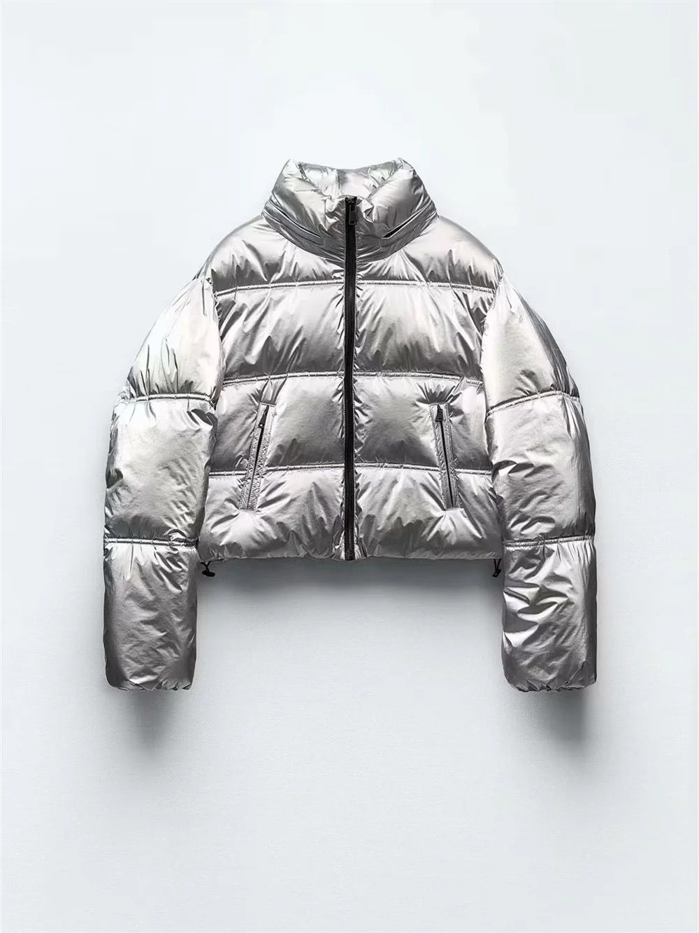puffer metal plata