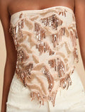Strapless bordado