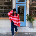MAX sweater / rosa y rojo