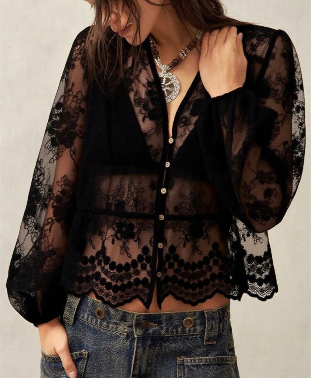 Camisa de encaje Nina