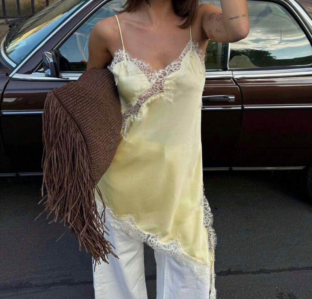 Vestido lencero butter