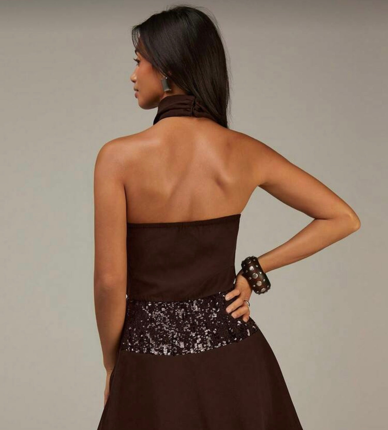 Libra dress chocolate