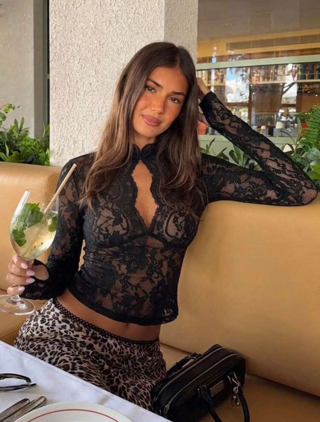Carmina Top encaje