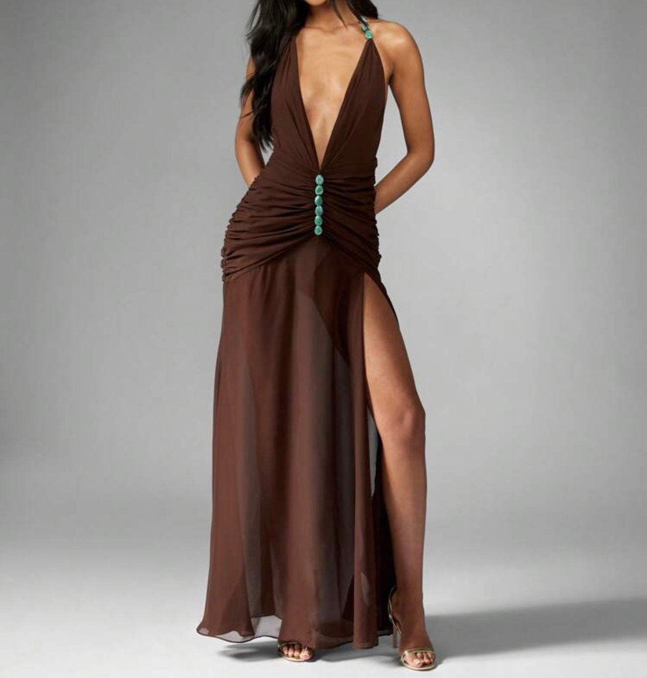 Vestido maitena chocolate