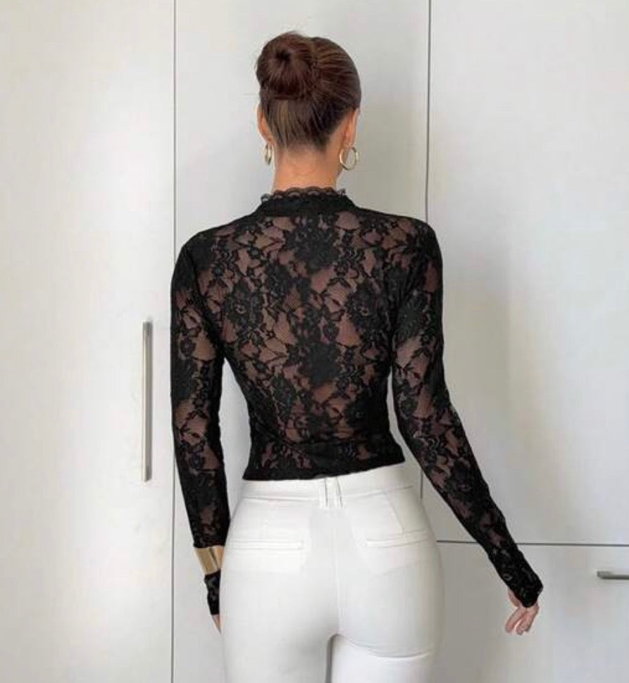 Carmina Top encaje