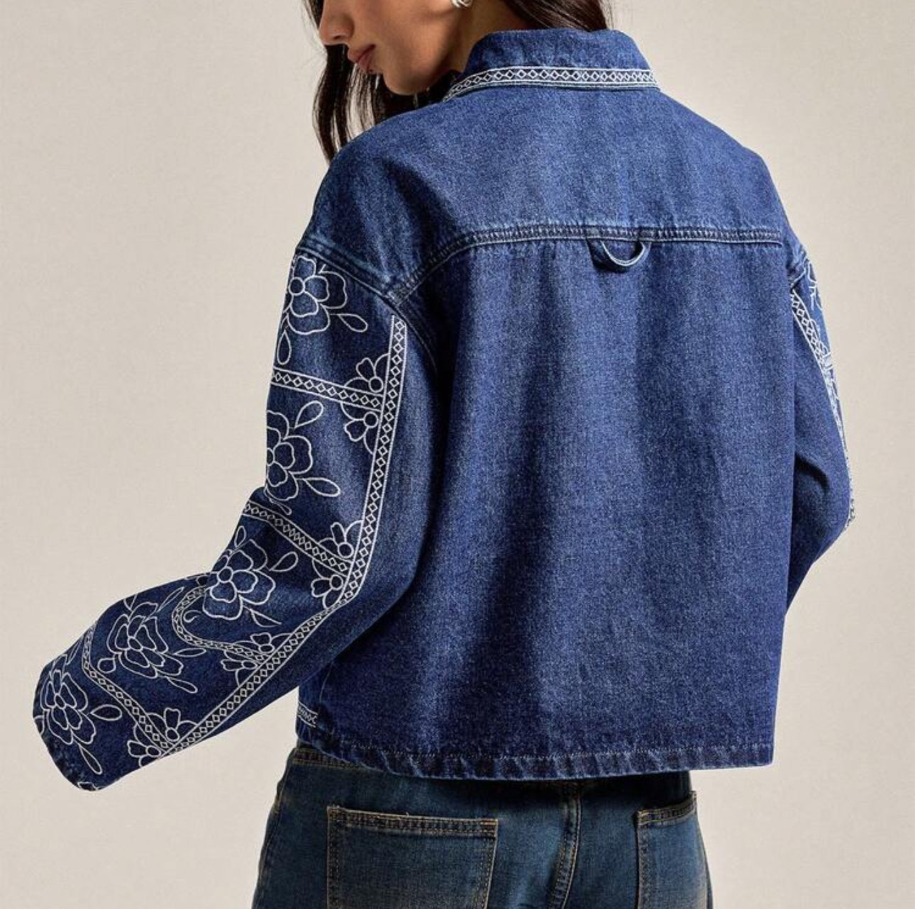 Campera Montoya | denim bordada