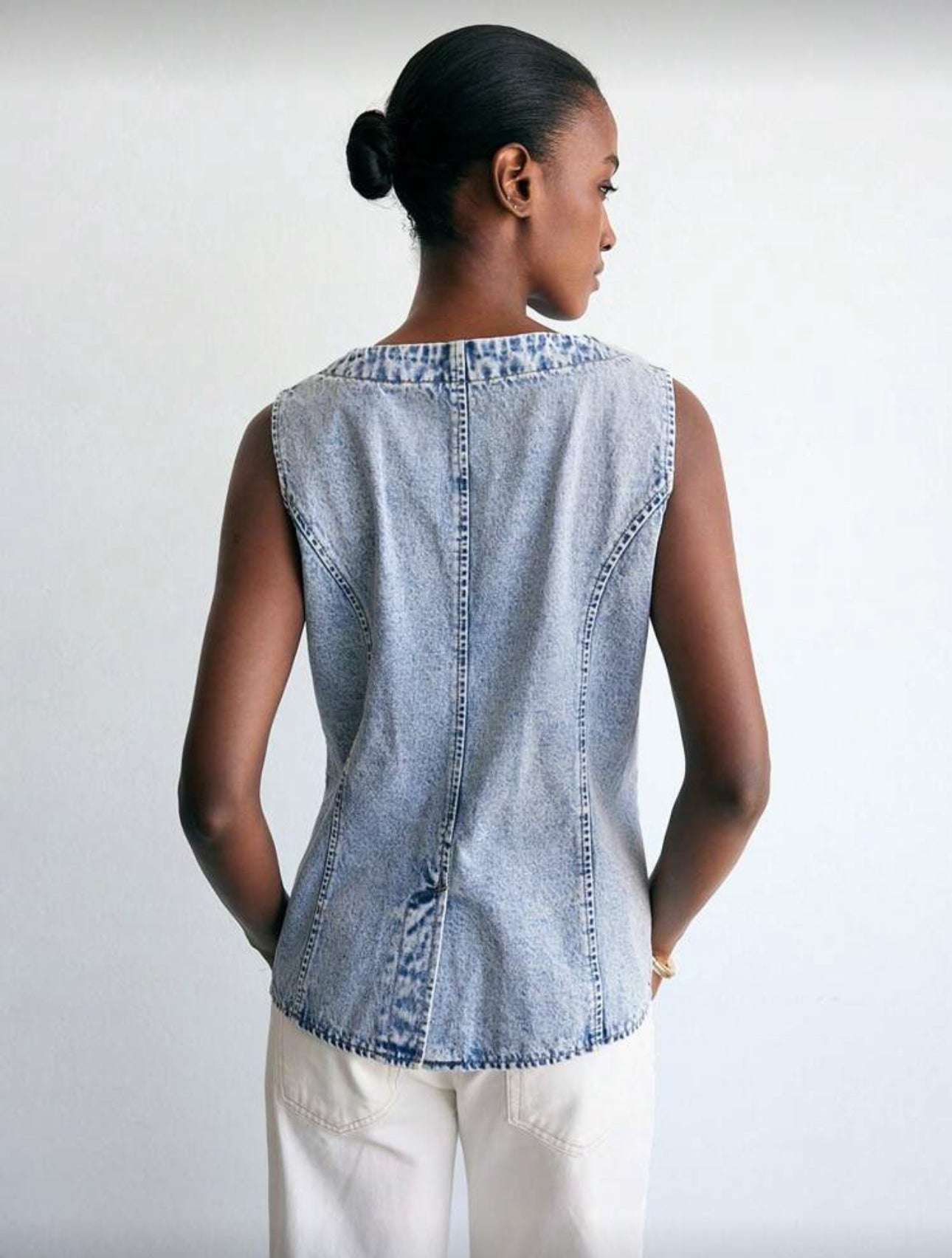 Chaleco Primavera denim