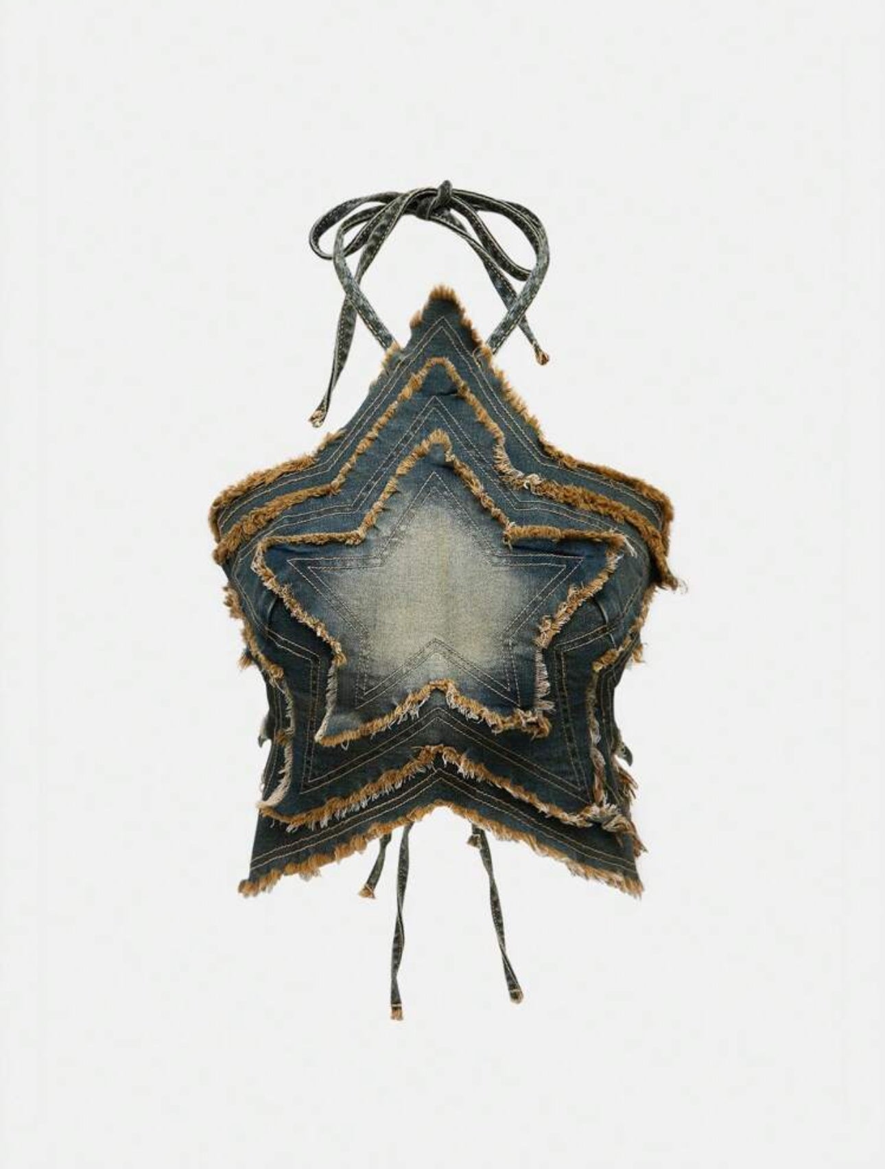 Top estrella denim