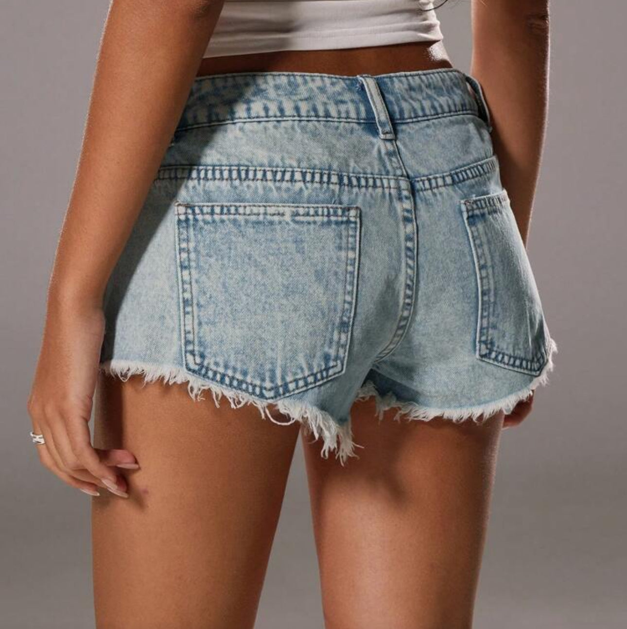 Mini denim shorts