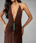 Vestido maitena chocolate