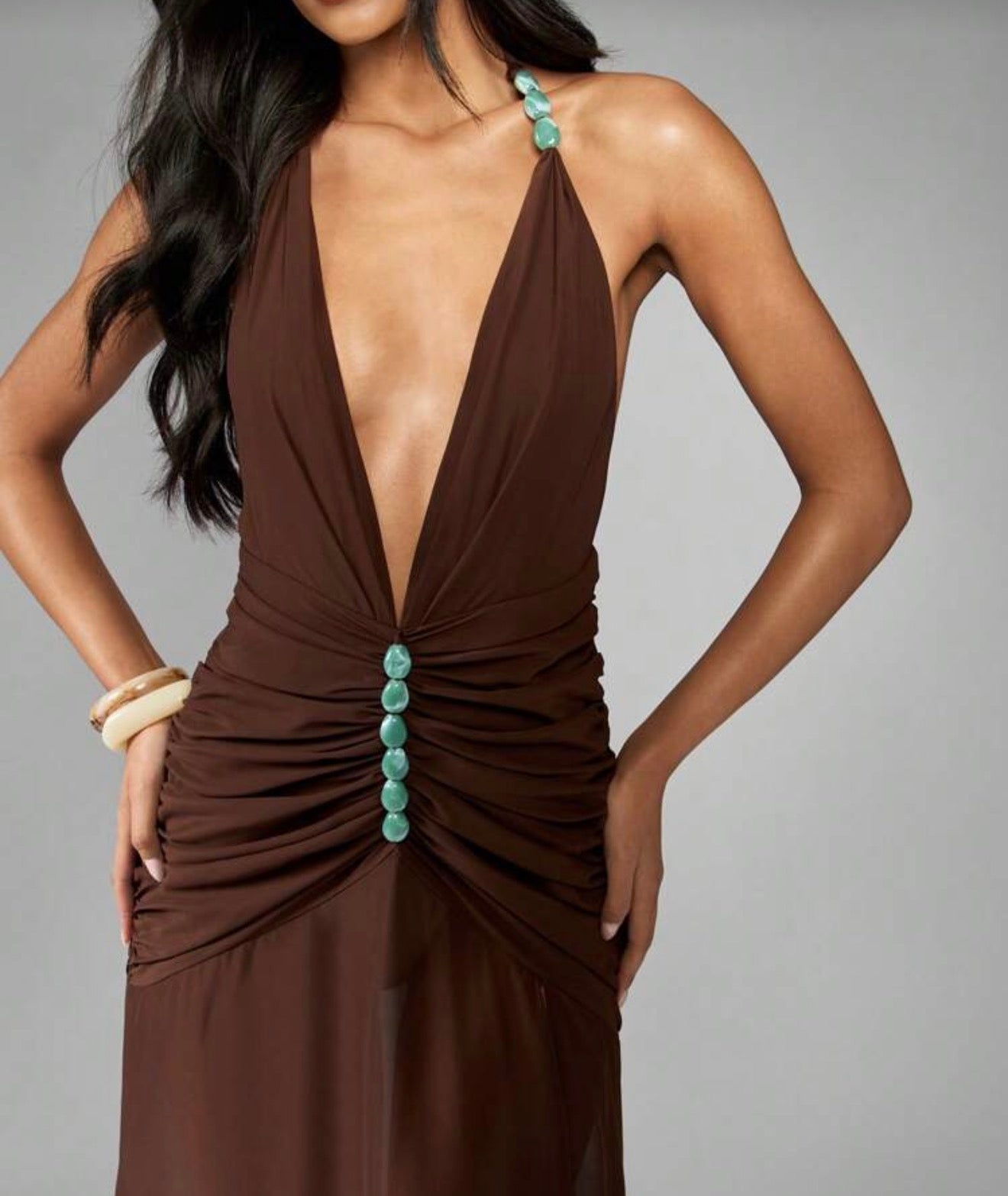 Vestido maitena chocolate