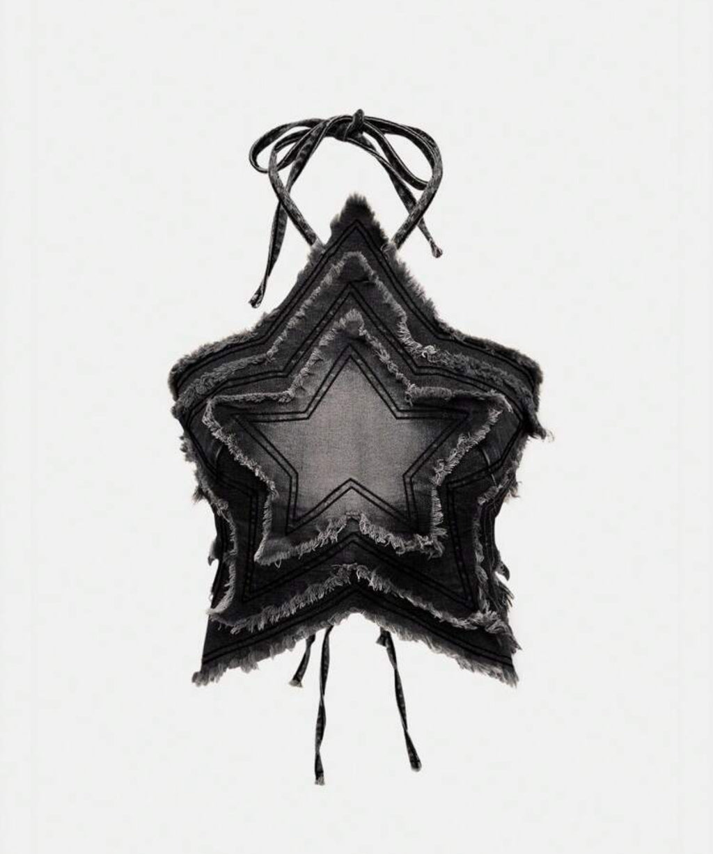 Top estrella denim