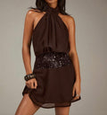 Libra dress chocolate