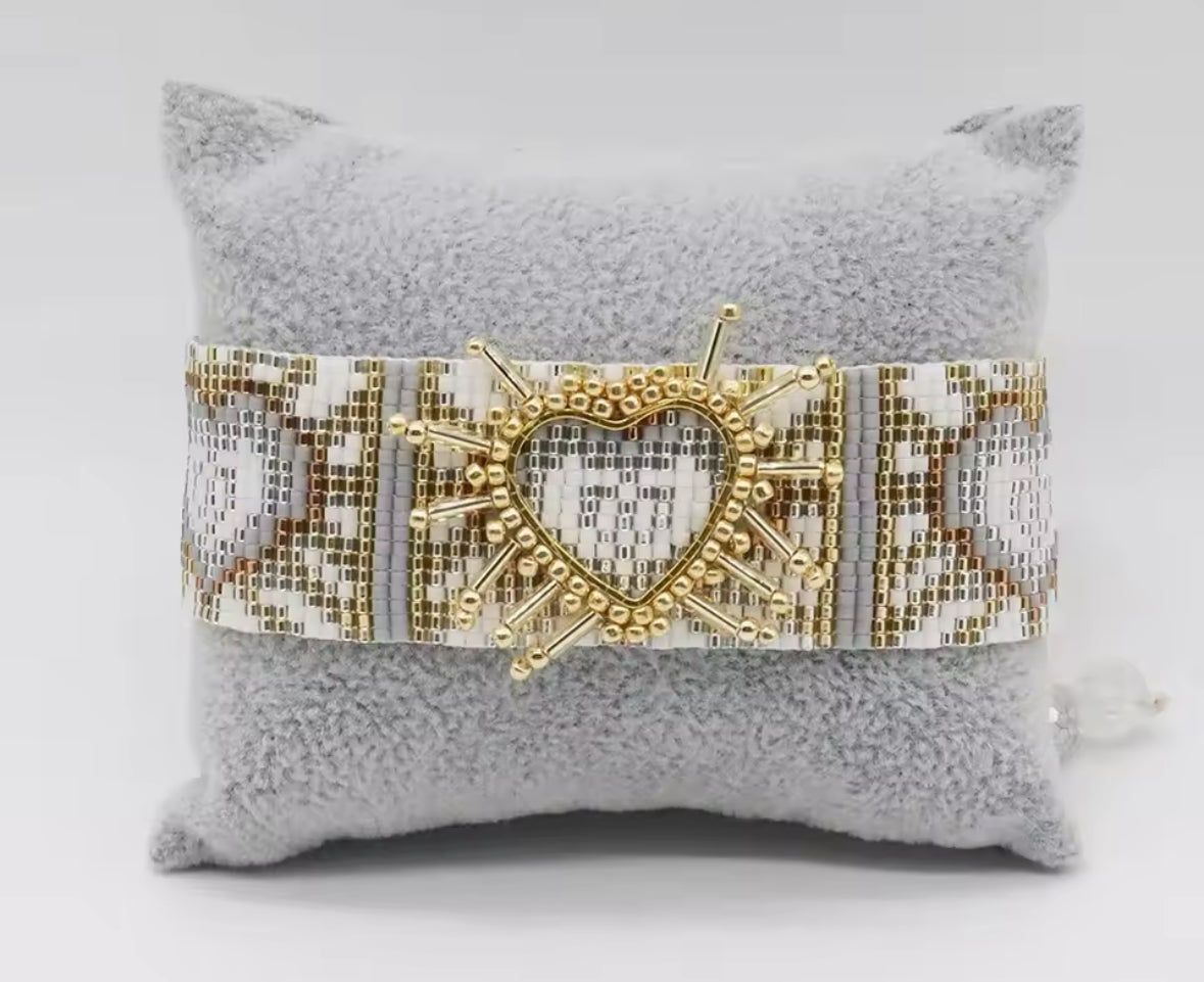 pulseras tejidas HEART