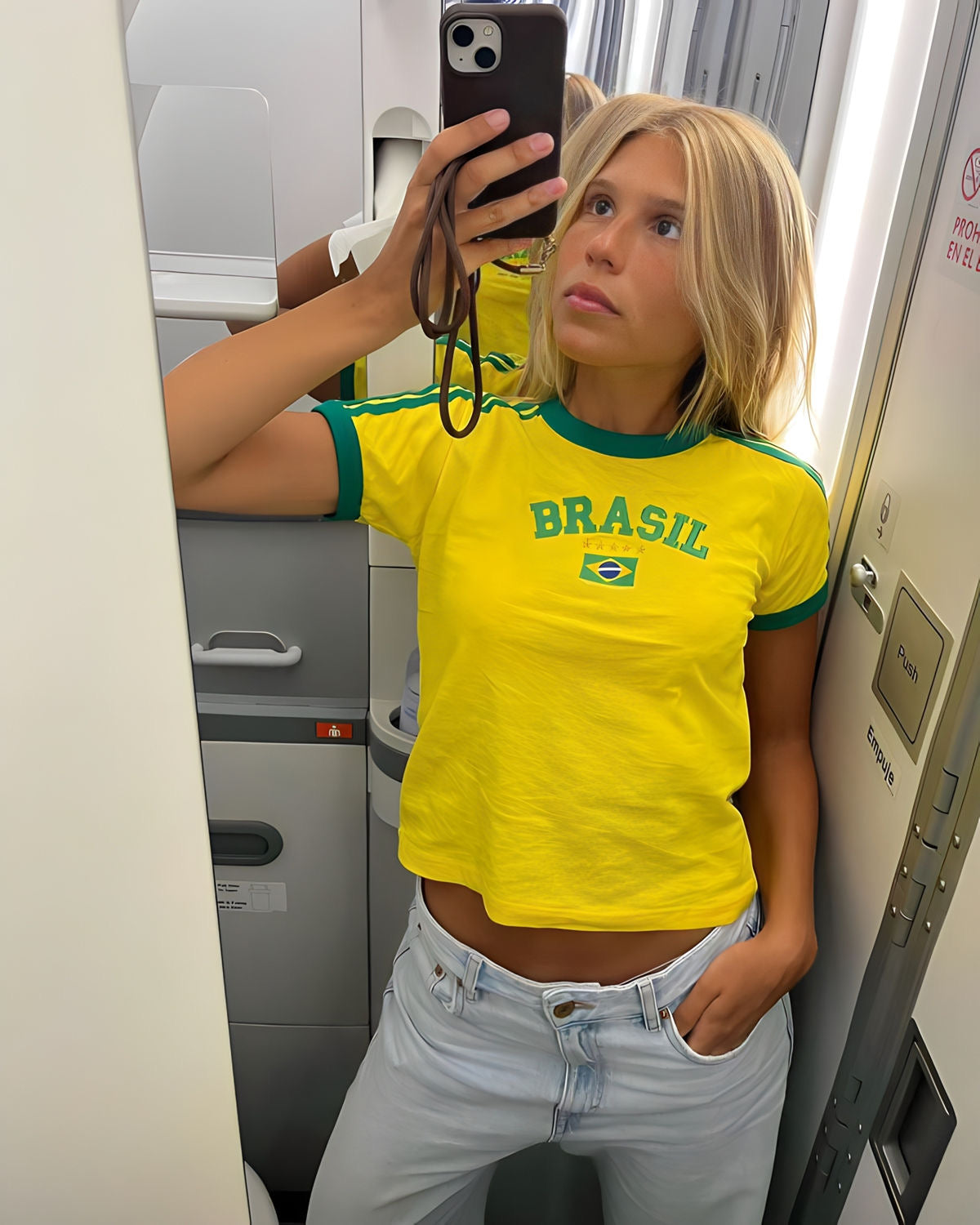 Brasil tee (amarillo)